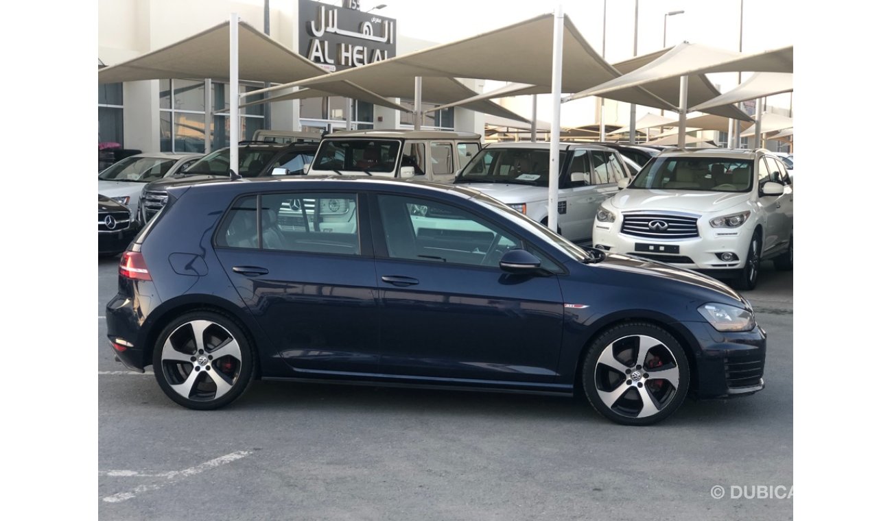 Volkswagen Golf GTI model 2014 GCC car prefect condition full option panoramic roof leather seats back camera back a