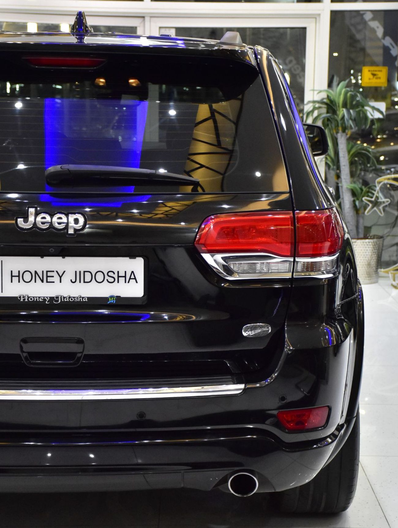 Jeep Grand Cherokee EXCELLENT DEAL for our Jeep Grand Cherokee Overland 4x4 ( 2018 Model ) in Black Color GCC Specs