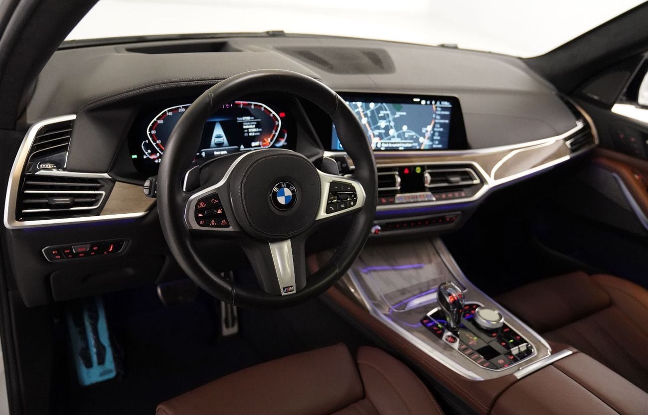 بي أم دبليو X7 40i M Sport Pure 3.0L (335 HP), 2020 BMW X7,  2026 BMW Warranty Service Pack, 7 Seater, Fully Loaded