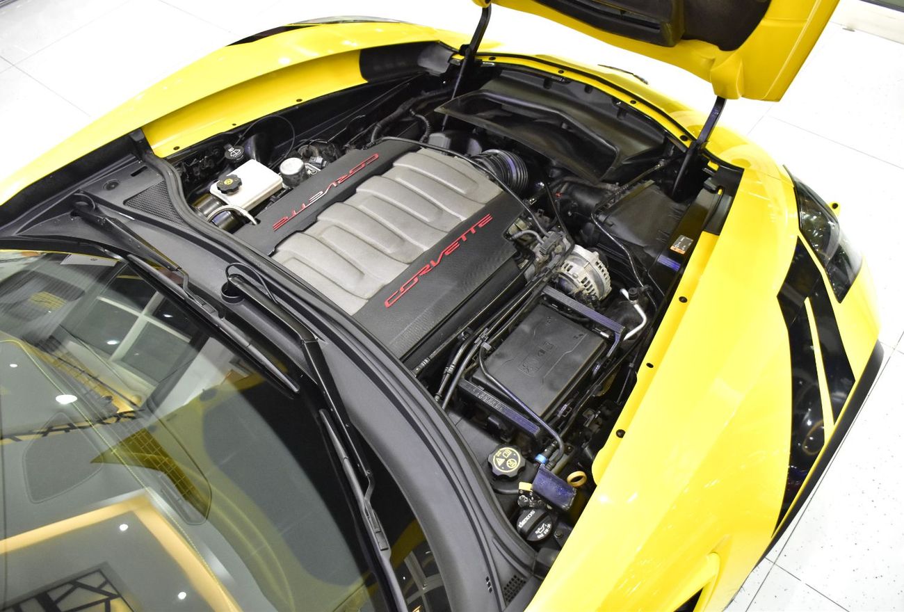 Chevrolet Corvette EXCELLENT DEAL for our Chevrolet Corvette C7 Grand Sport ( 2017 Model ) in Yellow Color GCC Specs