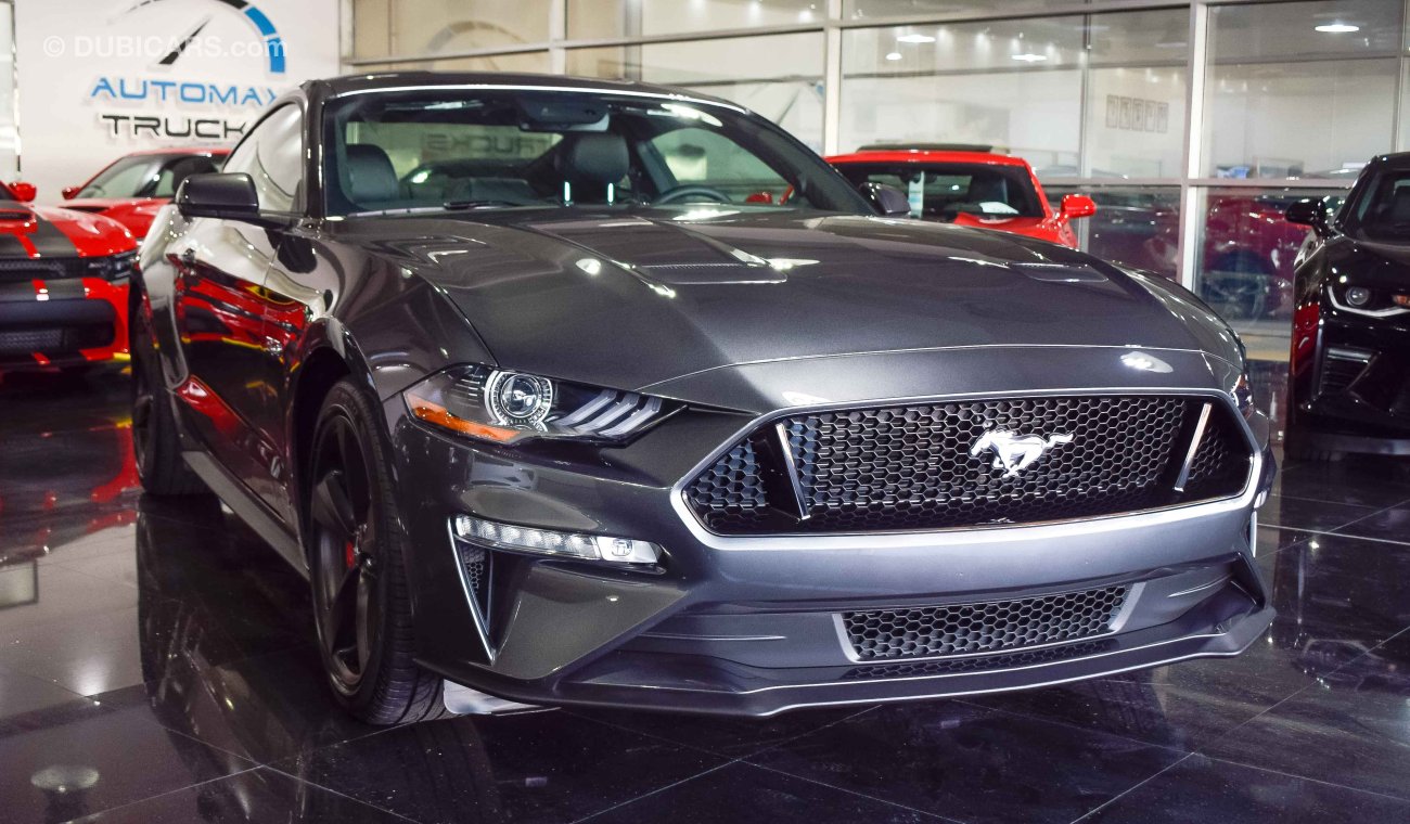 Ford Mustang 2019 GT Premium, 5.0 V8 GCC, Digital Cluster, 0km w/ 3Yrs or 100K km WTY + 60K km SERV @ Al Tayer