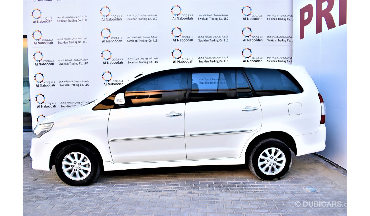 Toyota Innova 2.7L SE+ 2015 MODEL GCC SPECS