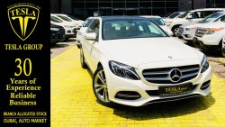 مرسيدس بنز C200 ///GCC / 2015 / WARRANTY UNLIMITED MILEAGE! / FSH / ORIGINAL PAINT / 2 KEYS / 1,307 DHS MONTHLY