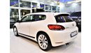 Volkswagen Scirocco *FULL SERVICE HISTORY*84000KM ONLY! Volkswagen Scirocco 2.0 TSI 2014 Model! White Color! GCC Specs