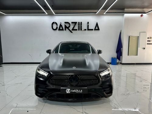 Mercedes-Benz E 200 Coupe Mercedes-Benz E200 2022 – Black Exterior with Premium Red & Black Leather Interio