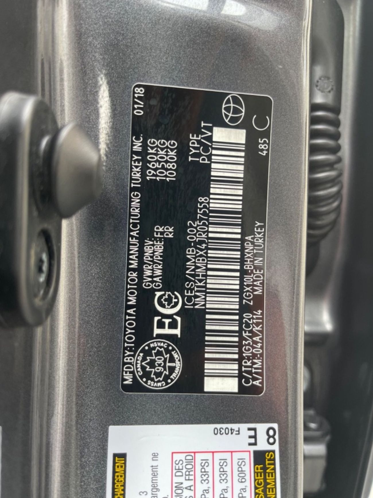 Toyota CHR 2.0 v4 push start