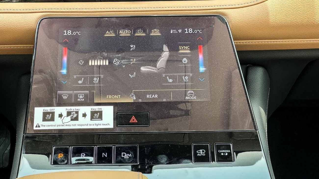 Infiniti QX80 Sensory Bench Chairs 3.5L Sensory 2025 Brand New GCC For Export Only 3.5L Twin Turbo