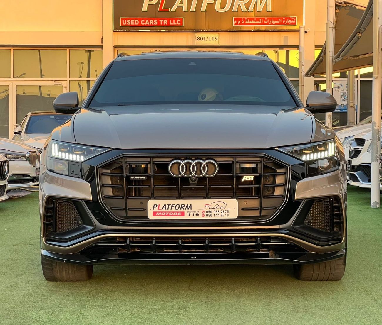 أودي Q8 55 TFSI quattro S-لاين سبورت باكج اودي كيو 8 كواترو اس لاين موديل 2019 مواصفات خليجية صبغ وكالة بدون