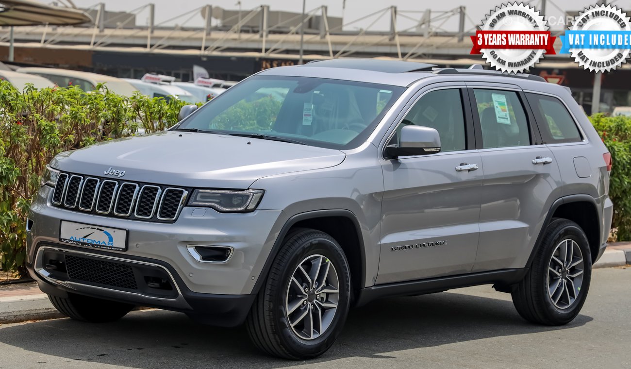 Jeep Grand Cherokee Limited V6 3.6L , 0Km , GCC , 2021 , W/3 Yrs or 60K Km WNTY @Official Dealer