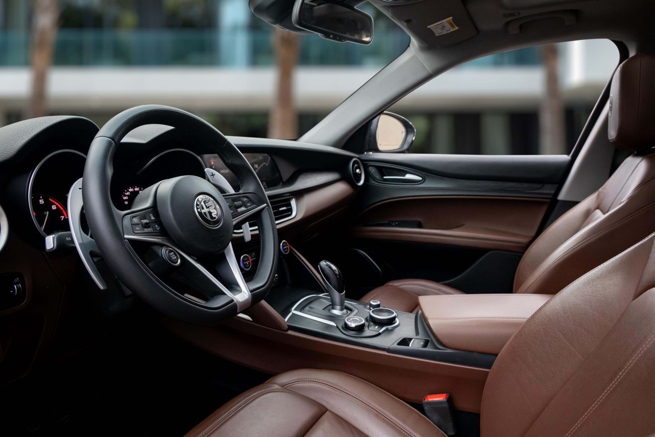 ألفا روميو ستيلفيو Stelvio | 1,273 P.M | 0% Downpayment | Pan Roof | Alfa Romeo History | Adaptive Cruise!