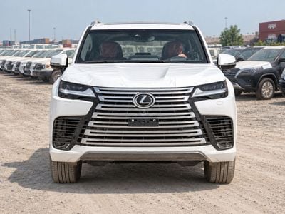 لكزس LX 700h VIP ECTAV0008 - لكزس LX700h VIP موديل 2026 - محرك 3.5 لتر هجين أوتوماتيكي - لون أبيض مع مقصورة داخلية بل