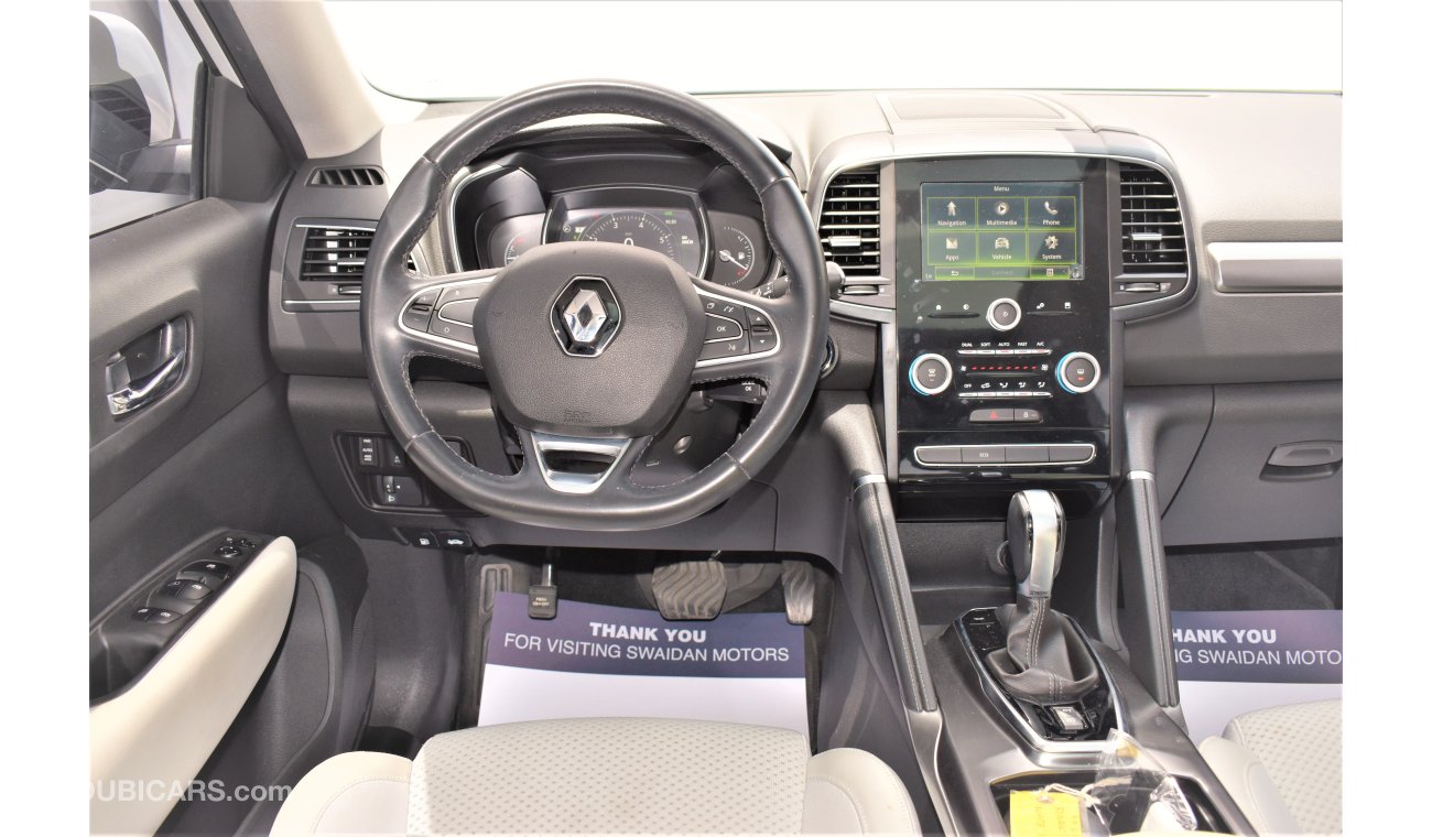 Renault Koleos 2.5L SE 4WD 2019 GCC DEALER WARRANTY