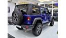 Jeep Wrangler EXCELLENT DEAL for our Jeep Wrangler Unlimited Sport ( 2018 Model ) in Blue Color GCC Specs