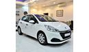 Peugeot 208 LOW MILEAGE! EXCELLENT DEAL for our Peugeot 208 2016 Model in White Color GCC Specs