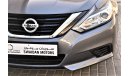 Nissan Altima AED 1233 PM | 0% DP | 2.5L S 2018 GCC WARRANTY