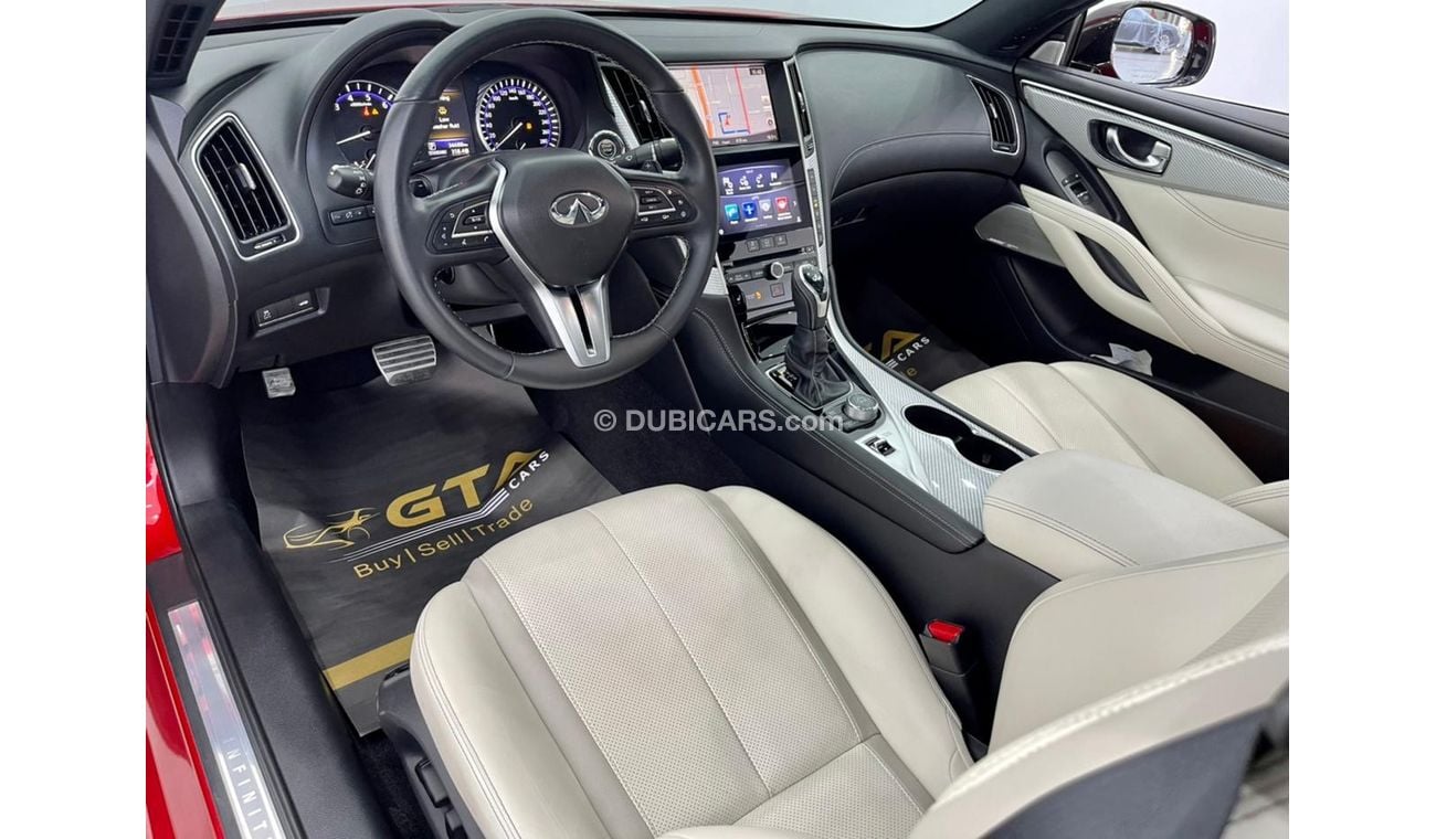 Infiniti Q60 Red Sport 2019 Infiniti Q60 S Red Sport, Full Infiniti Service History, Warranty, Low Kms, GCC