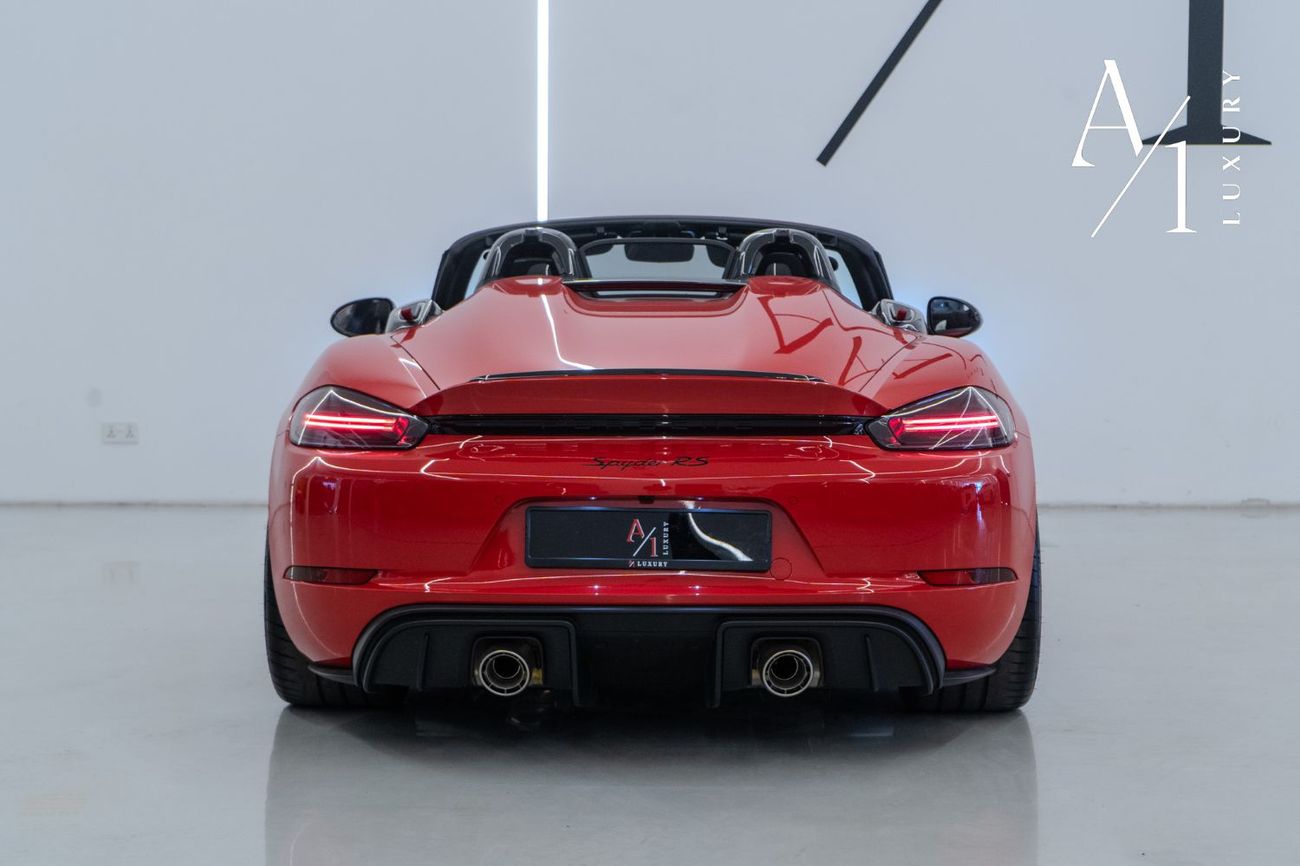 Porsche 718 Spyder RS *Brand New* 2024 Porsche 718 Spyder RS, 2027 Porsche Warranty, Weissach Package, Delivery Kms, GC