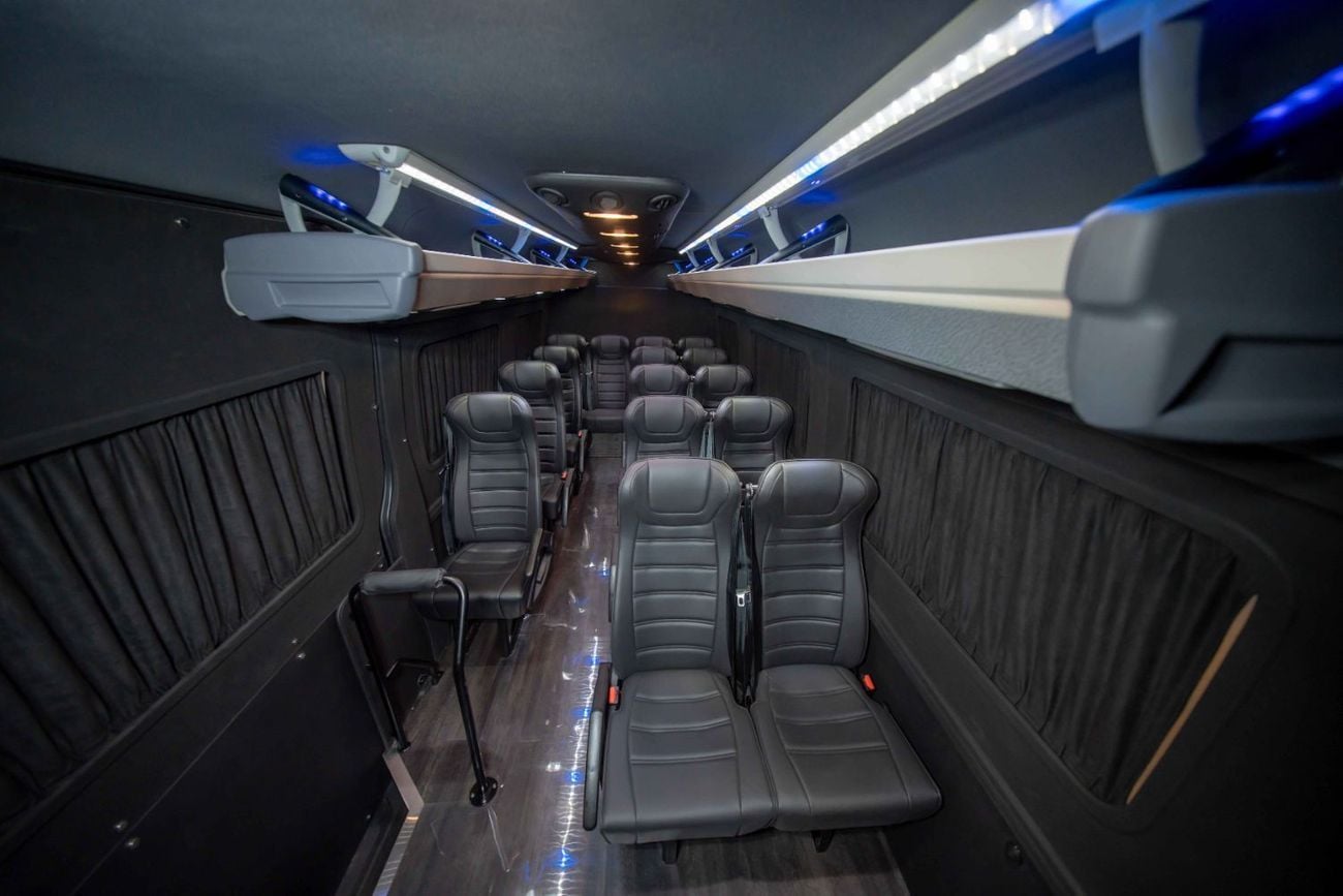 Mercedes-Benz Sprinter Premium Passenger Van | 16+1 Seats, Wooden Flooring  Sound System