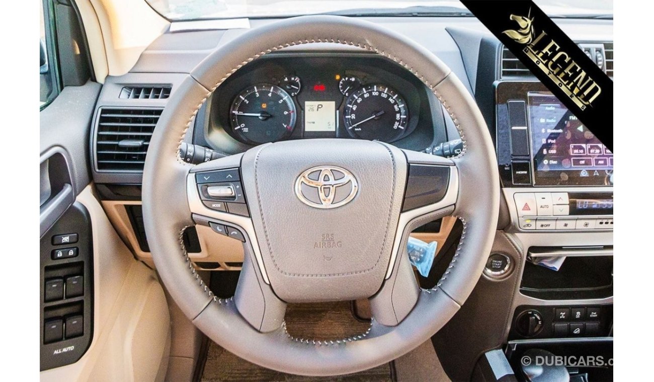 تويوتا برادو 2021 Toyota Prado 4.0L GXR V6 - White inside Beige - Bulk Stock Available | Export Outside GCC