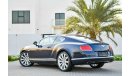 Bentley Continental GT V8 Twin Turbo  - Under Warranty! - GCC - AED 7,226 P.M - 0% DP - FREE IPHONE XR