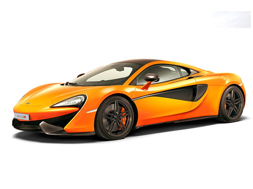 McLaren 620R cover - Front Left Angled
