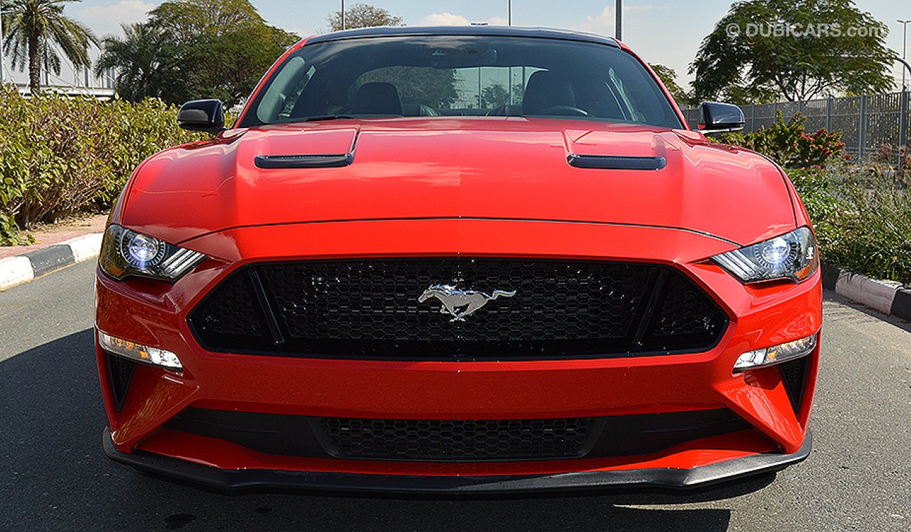 Ford Mustang 2019 GT Premium, 5.0 V8 GCC, 0km w/ 3Yrs or 100K km WTY + 60K km SERV at Al Tayer