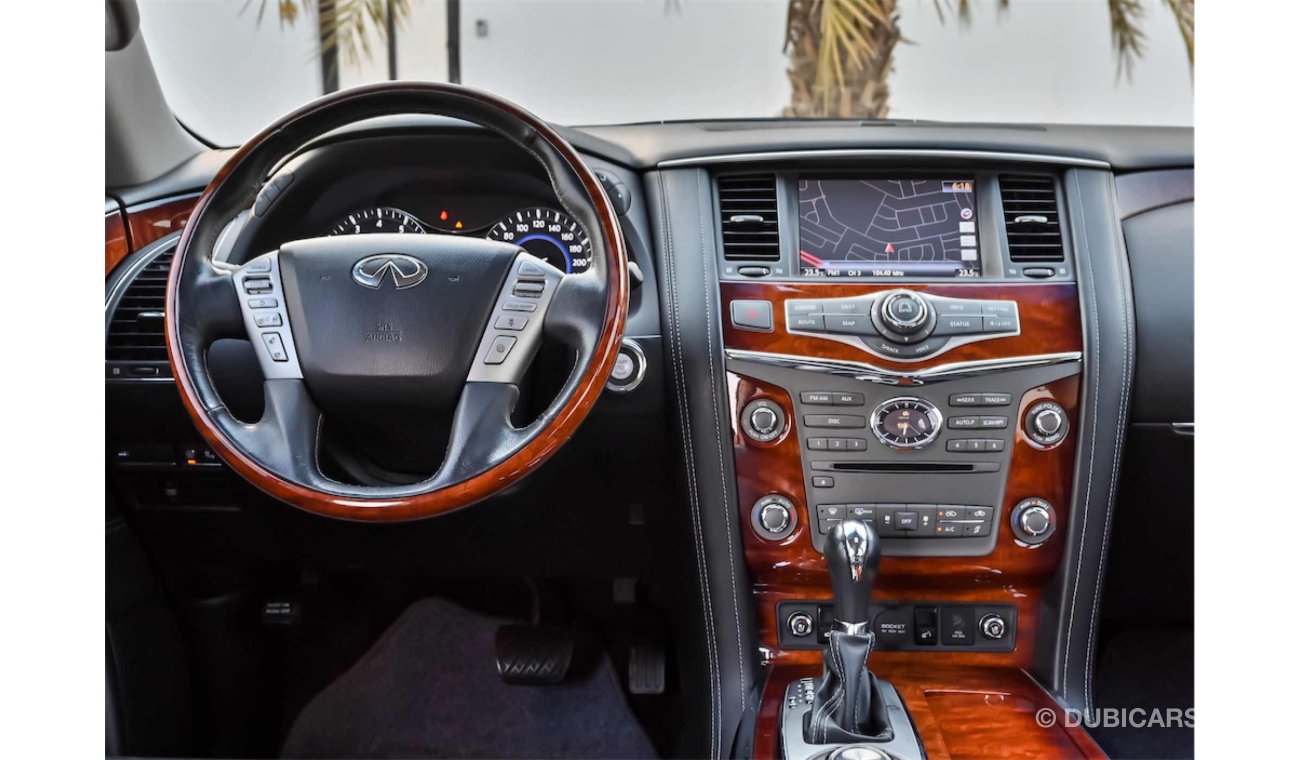 إنفينيتي QX80 5.6L V8 Fully Loaded | 2,233 P.M | 0% Downpayment | Perfect Condition