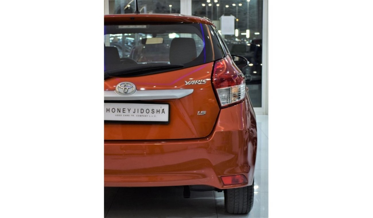 Toyota Yaris EXCELLENT DEAL for our Toyota Yaris SE 1.5L 2015 Model!! in Orange Color! GCC Specs