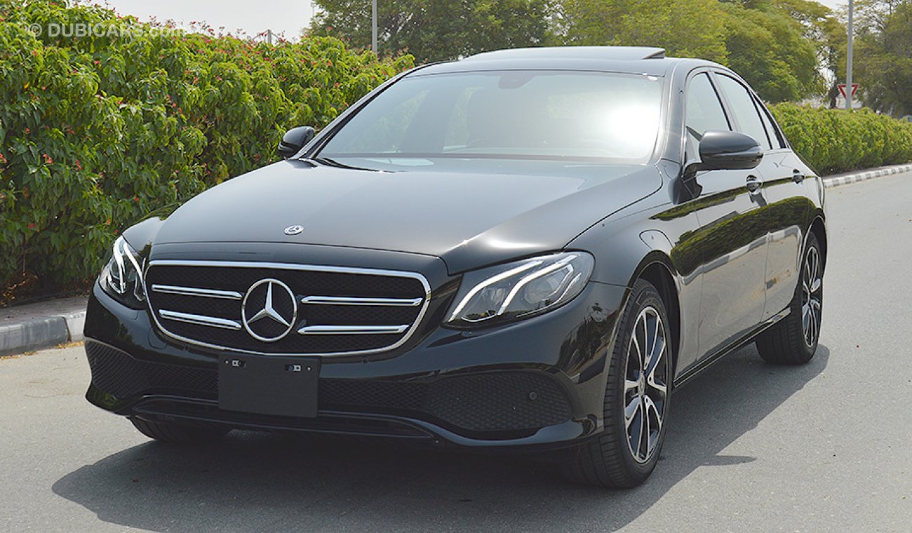 Mercedes-Benz E 250 2018, 2.0L V4 GCC, Brand New with 2 Years Unlimited Mileage Warranty