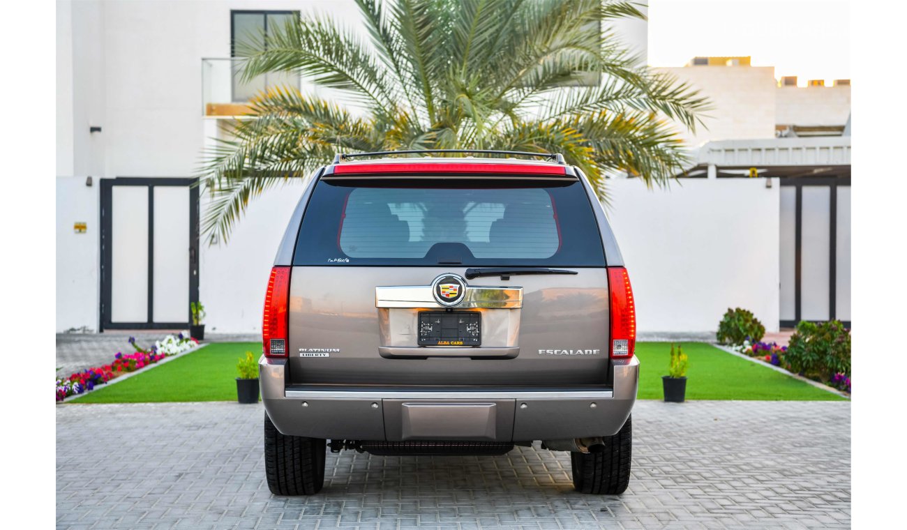 Cadillac Escalade 6.2L V8 Platinum - 2014 - 2 Years Warranty!  - AED 1,610 PER MONTH - 0% DOWNPAYMENT