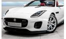 Jaguar F Type 2018 Jaguar F-Type R Dynamic, 2025 Jaguar Warranty, Full Jaguar Service History, Low KMs, GCC