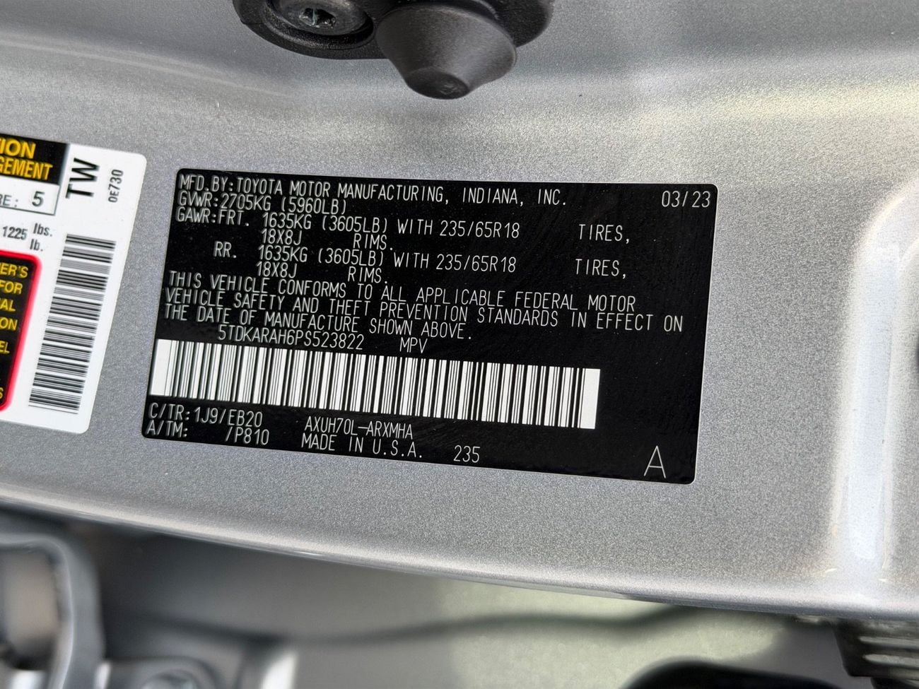 تويوتا هايلاندر 2023 TOYOTA HIGHLANDER HYBRID XLE FULL OPTIONS IMPORTED FROM USA