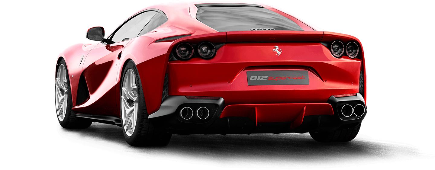 Ferrari 812 Superfast exterior - Rear Right Angled