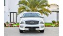 Infiniti QX80 Full Agency Service History! - Top Spec! - Under Warranty! - Only AED 2,330 Per Month - 0% DP