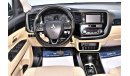 Mitsubishi Outlander AED 1039 PM | 2.4L GLX 4WD 7-STR GCC DEALER WARRANTY