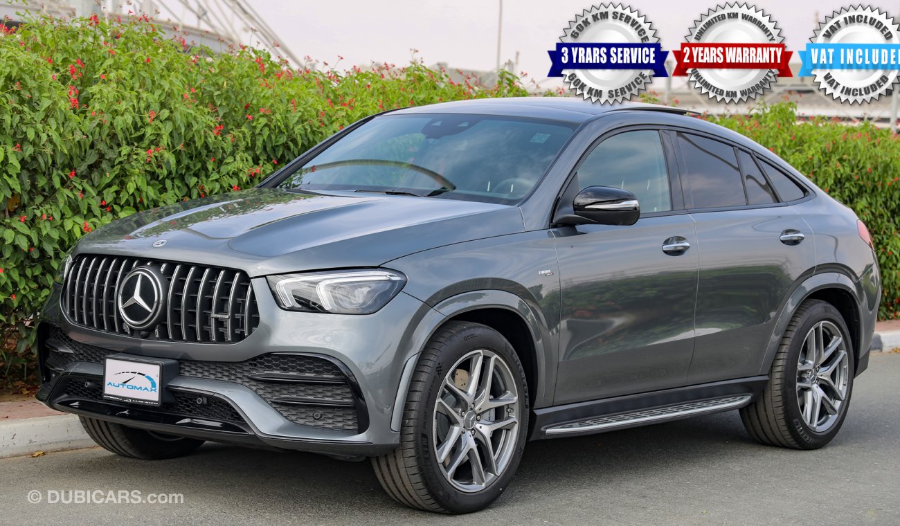 مرسيدس بنز GLE 53 AMG 2021 Coupe Turbo V6 GCC 0km, w/ 2 Yrs Ultd Milg Wnty + 3 Yrs or 60K KM Srvis @EMC