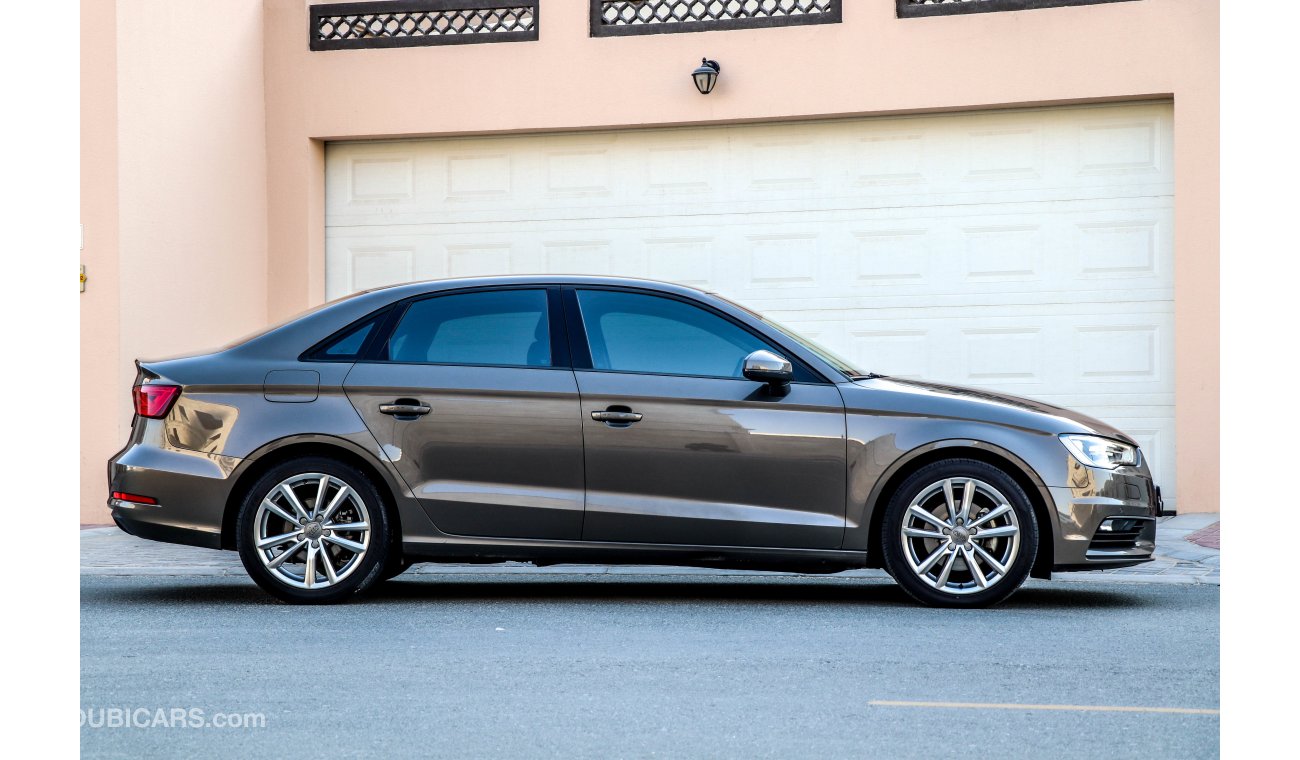 Audi A3 30 TFSI 2015 GCC under Warranty with Zero Down-Payment.