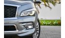 Infiniti QX80 5.6L V8 - 2 Y Warranty! - GCC - AED 2,330 PER MONTH - 0% DOWNPAYMENT