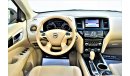 Nissan Pathfinder 3.5L S 4WD 2013 MODEL GCC SPECS AGENCY HISTORY