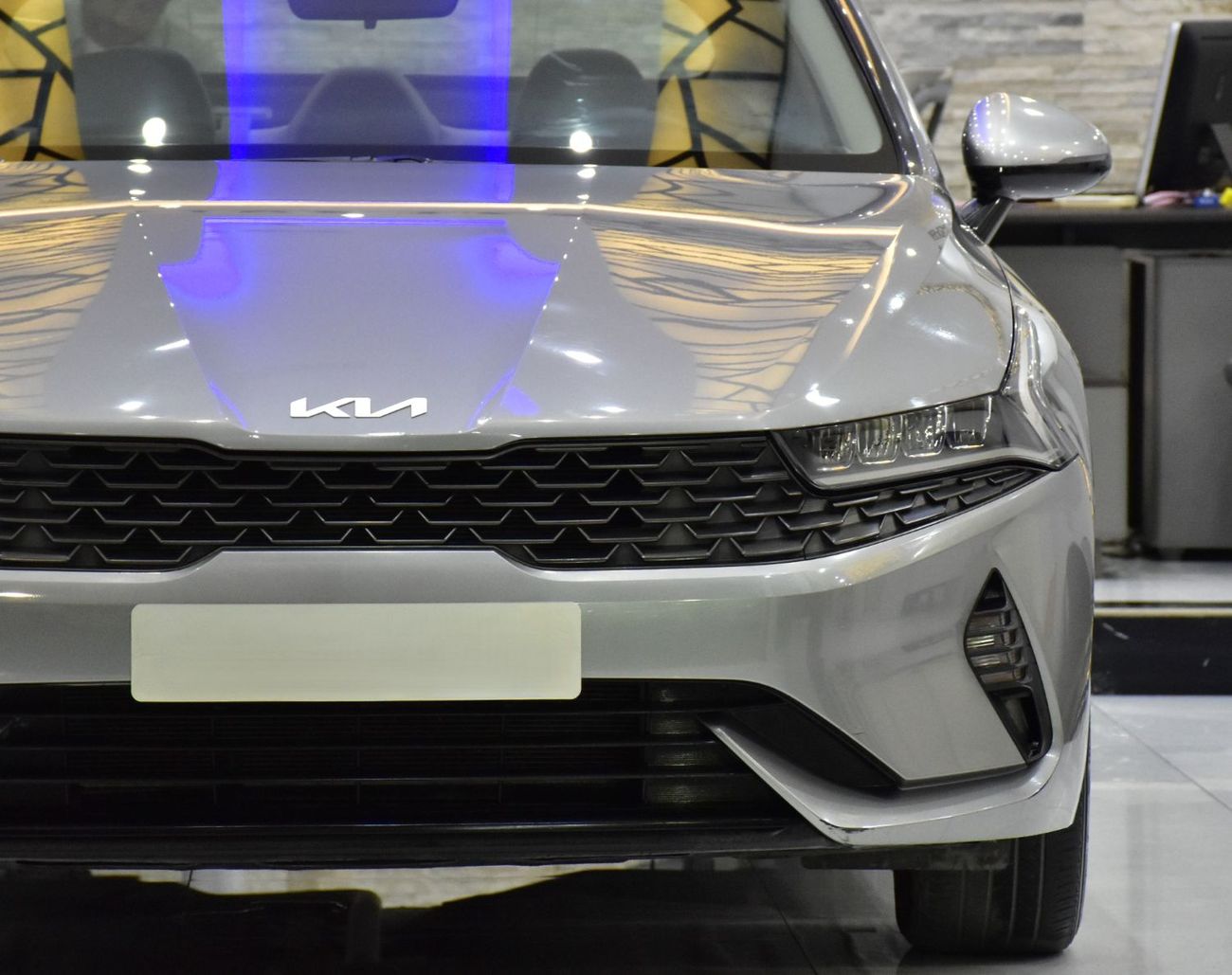 Kia K5 EXCELLENT DEAL for our KIA K5 ( 2023 Model ) in Silver Color GCC Specs