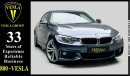 BMW 435 *M Sport M/// 435i COUPE + RED INTERIOR + ANGEL EYES + 3.0L BI-TURBO / GCC / 2015 / WARRANTY!! / 1,4