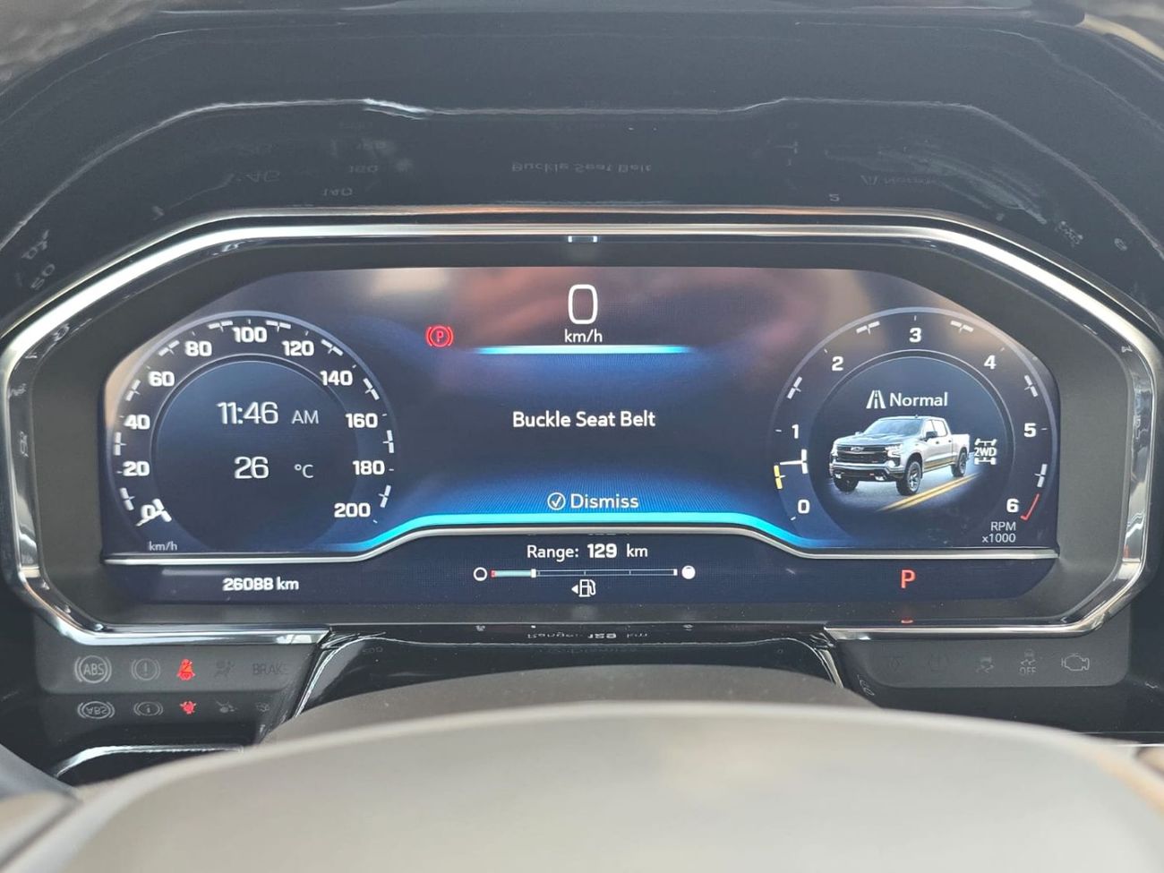 Chevrolet Silverado 5.3 V8 Trail Boss RC 4WD 2024 GCC LOW MILEAGE WITH AGENCY WARRANTY & SERVICE CONTRACT IN MINT CONDIT