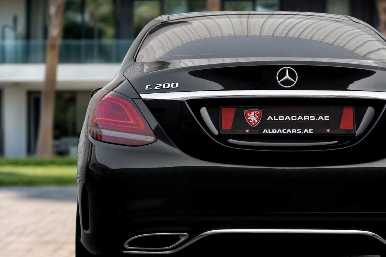 مرسيدس بنز C 200 C200 AMG | 2,155 P.M | 0% Downpayment | Sedan!