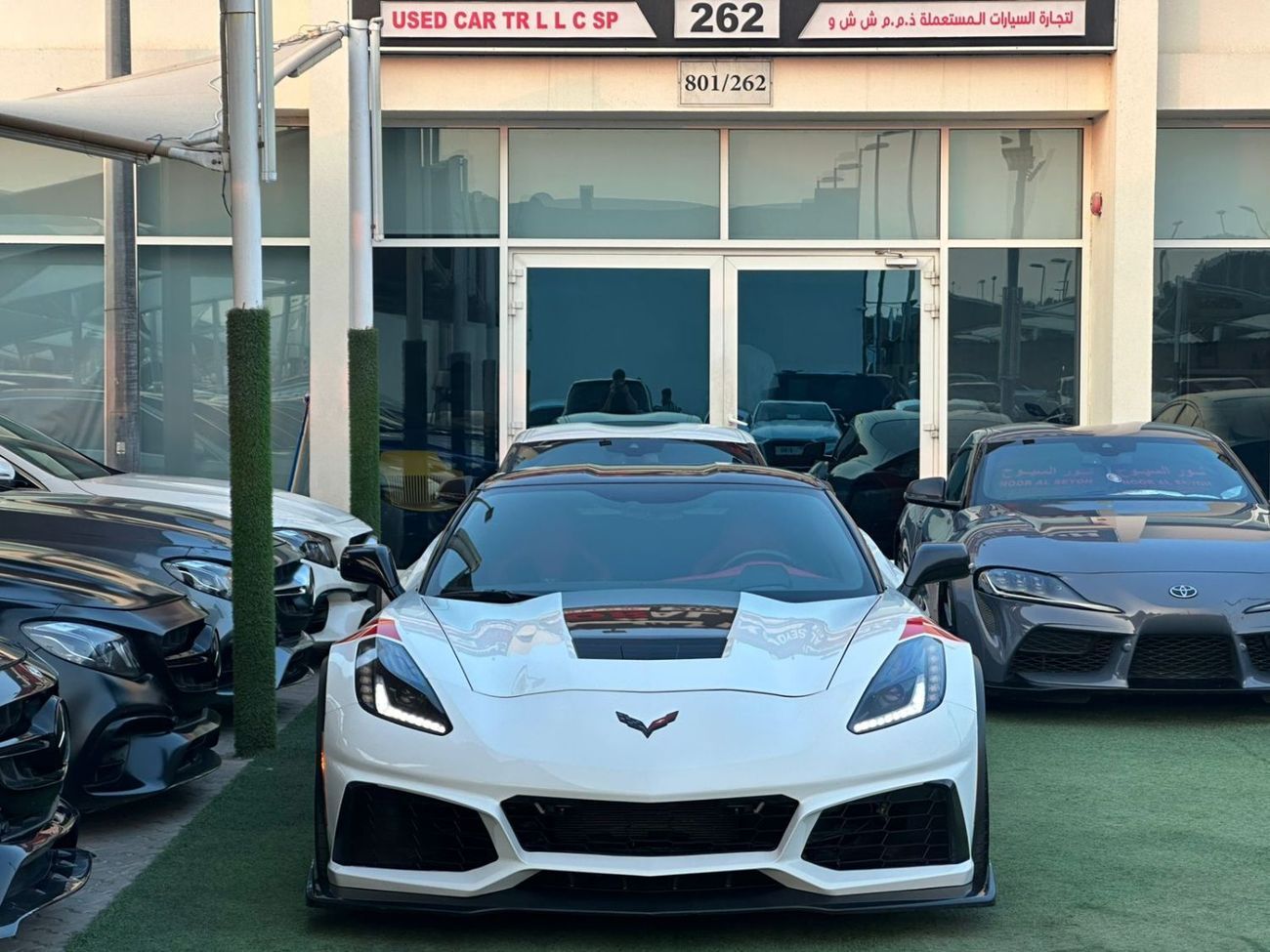 شيفروليه كورفت شيفورليه كورفت C751 جراند سبورت خليجي 2017 فل ابشن صبغ وكاله تشييكات وكاله