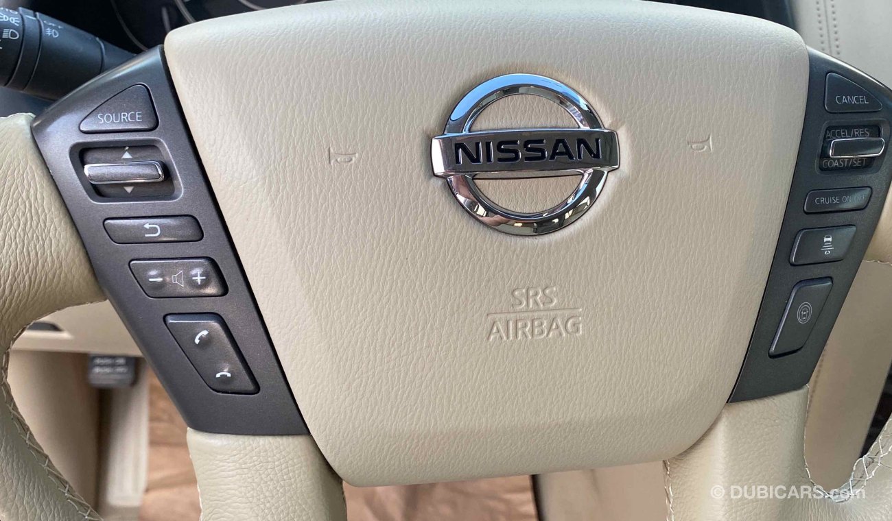 Nissan Patrol ‫1على1‬ رادار تحكم مسار كراسي كهرباء شاشات خلفيه خمس كاميرات بدون حادث بدون أي