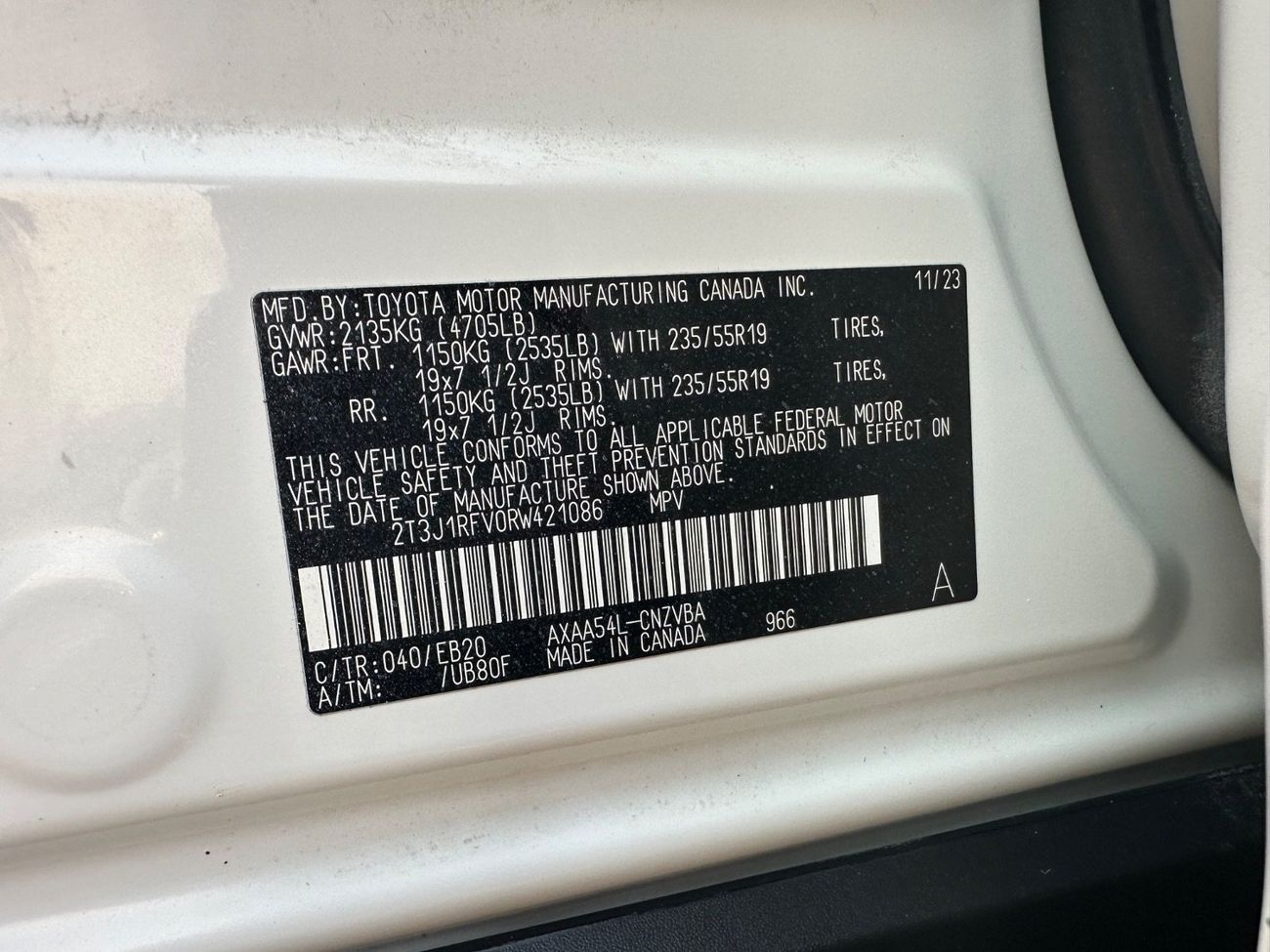 Toyota RAV4 2024 TOYOTA RAV4 ADVENTURE