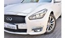 Infiniti Q70 AED 1331 PM | 0% DP | 3.7L V6 SPORT GCC WARRANTY