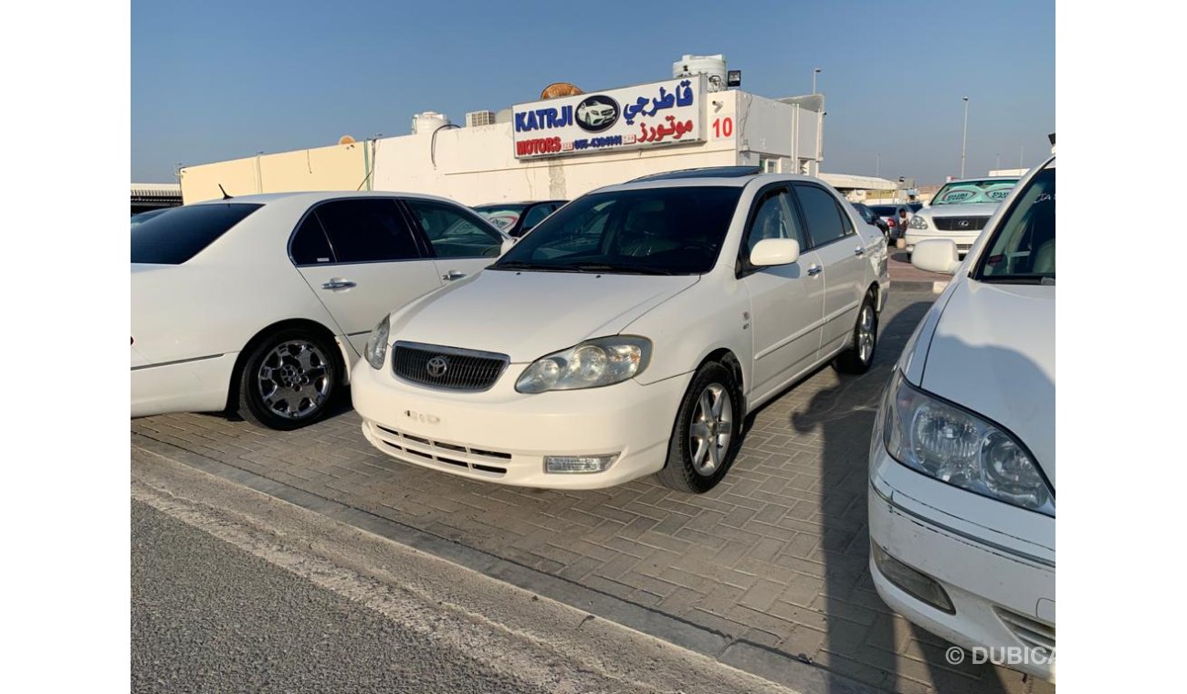 تويوتا كورولا وارد اليابان بطاقة جمركية  2003   LIMITED  1800CC