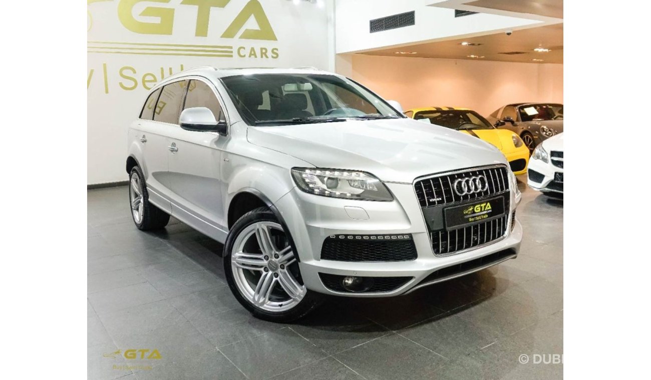 Audi Q7 2015 Audi Q7 S-Line Quattro, Full Audi History, GCC, Mint Condition