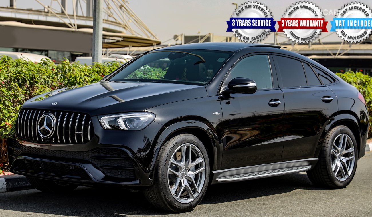 Mercedes-Benz GLE 53 AMG 2021 Coupe Night Package Turbo V6 GCC 0km, w/ 2 Yrs Ultd Milg Wnty + 3 Yrs or 60K KM Srvis @EMC